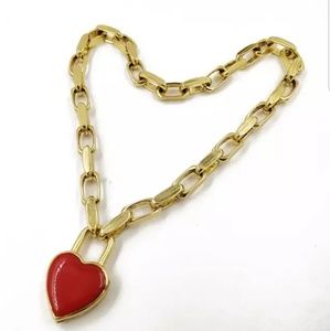 Gold hearted necklace